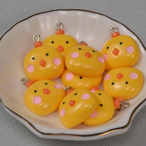 Chick Chicken Animal Resin Charms,Plastic Pendants,Jewelry Making Supply,Decoden Findings,DIY Jewelry Earring Necklace Bracelet Crafts