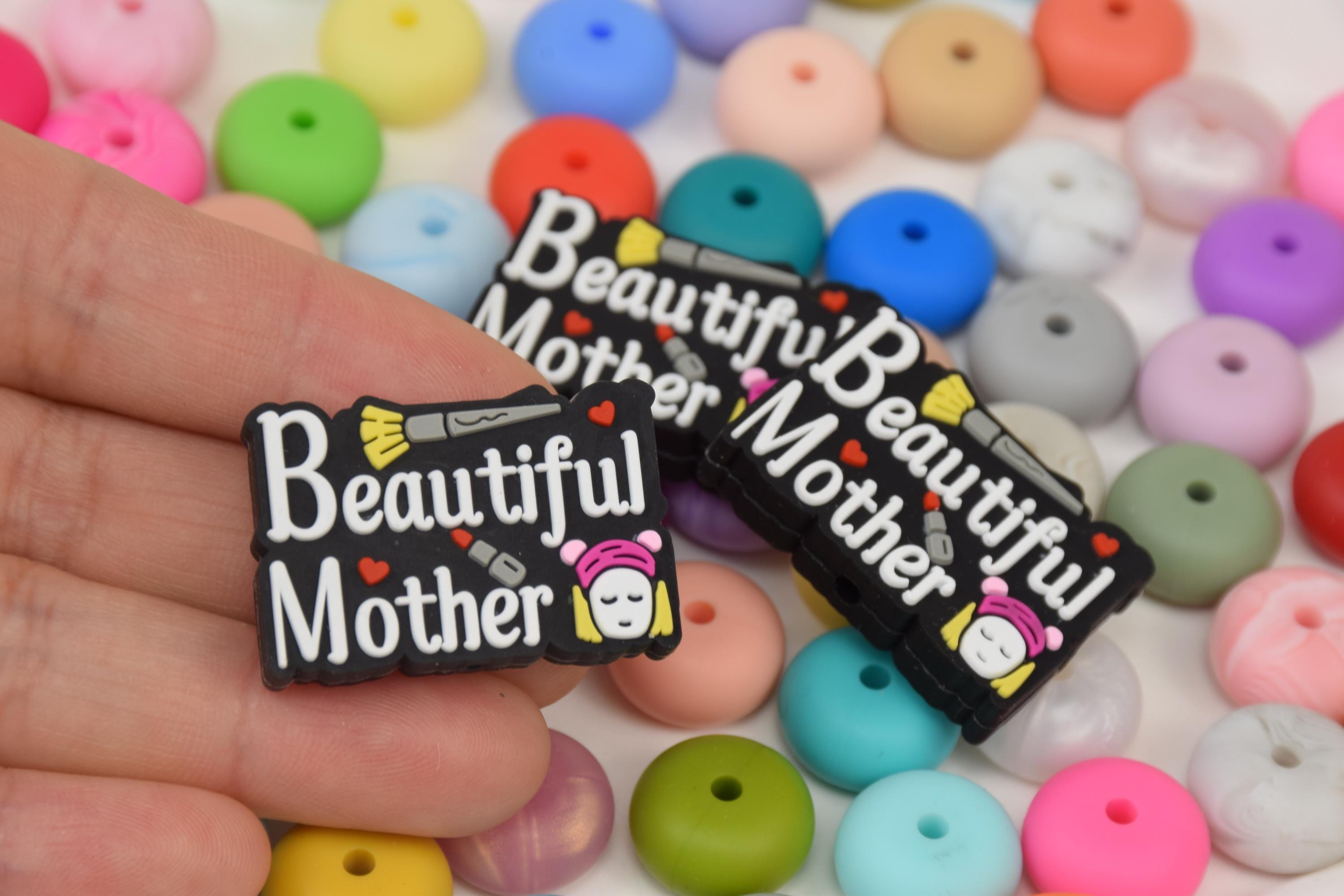 Beautiful Mother Lip Focal Silicone Beads,diy Pen Loose Bead 
