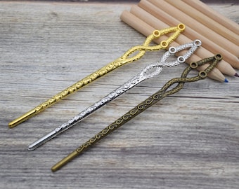2Pieces Metal Hair Sticks,Snake Hair Sticks,Animal Hair Pins,Serpent Hair Stick,Metal Hair Pins,Metal Hair Picks ,Metal Hair Clips
