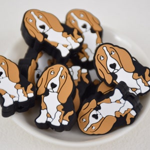 Cartoon Dog Focal Silicone Beads,Wholesale DIY Pen Beads,Gifts Charm Beads,Jewelry Accessories,Craft Supplies,Wristlet,Keychain,Lanyard