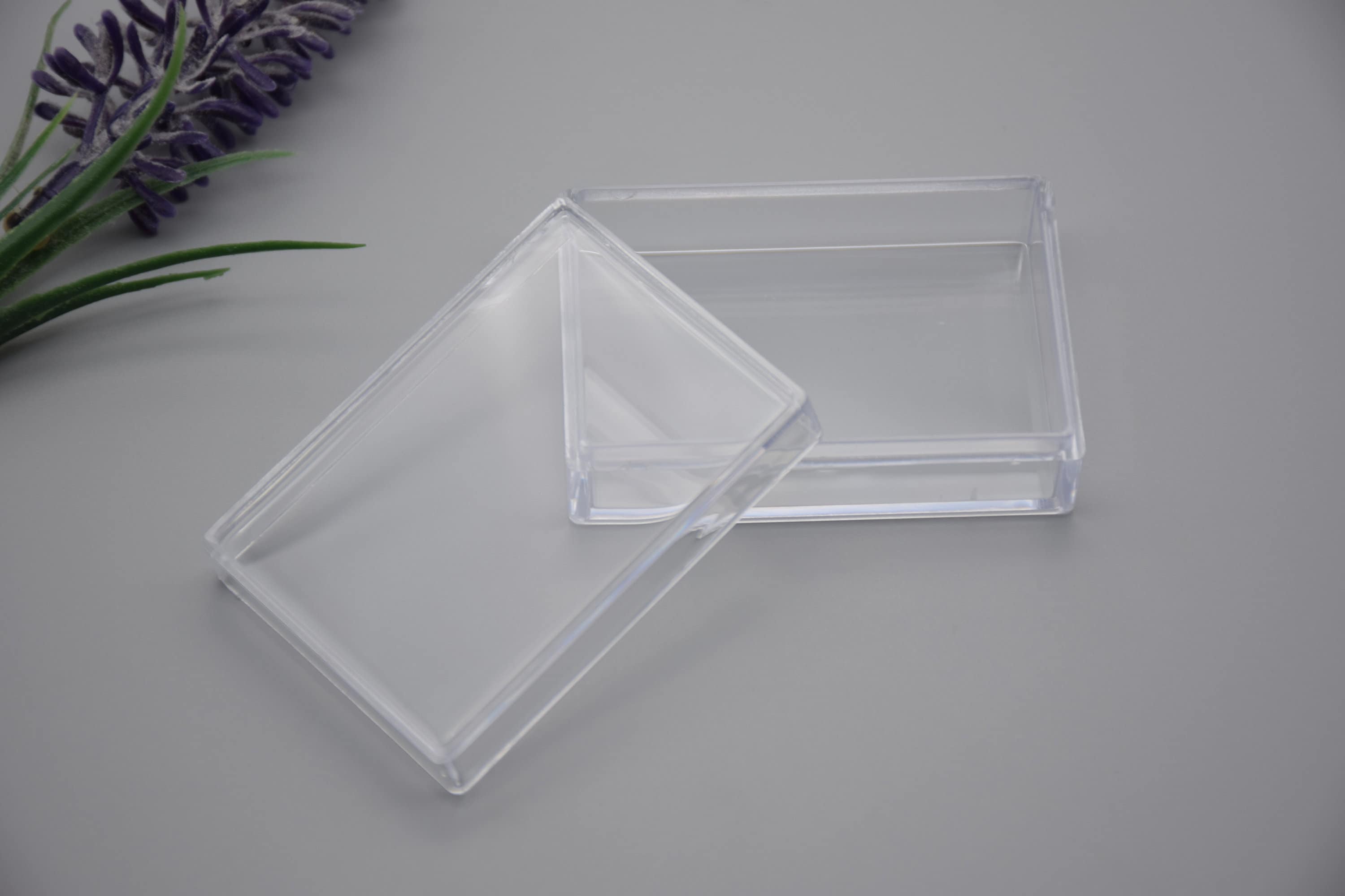6PCS 57mmx40mmx20mm(height) Rectangle Clear Plastic Boxes,box With