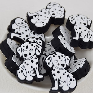 Cartoon Hund Fokal Silikon Perlen,Großhandel DIY Stift Perlen,Geschenke Charm Perlen,Schmuckzubehör,Bastelbedarf,Armband,Schlüsselanhänger,Schlüsselband