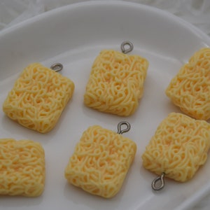 12 Resin/Plastic Instant Noodles Ramen Cabochons,Christmas Tree Ornament,Food Charms,Kawaii Decoden Cute Foodie Charms,27mmx17mm