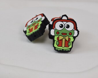 Caja de regalo de rana con cuentas de silicona, cuentas focales de animales, regalos para bolígrafos con cuentas