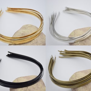 10 metal headband with bent end,4mm metal headband,blank headband,metal hair band,simple headband,plain headband,DIY hair accessories