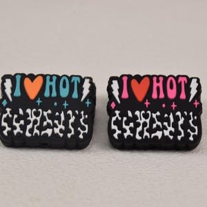 I Love Hot Cowboys Focal Silicone Beads,Western DIY Focus Pen Bead,Loose Beads,Gift Charms,Jewelry Accessories,Lanyard Beads