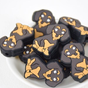 Cartoon Hund Fokal Silikon Perlen,Großhandel DIY Stift Perlen,Geschenke Charm Perlen,Schmuckzubehör,Bastelbedarf,Armband,Schlüsselanhänger,Schlüsselband