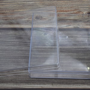2PCS 160mmx135mmx35mm(height) Rectangle Clear Plastic Box,Box With Lid,Organizer Storage Clear Display Case,Transparent Container Box AB140