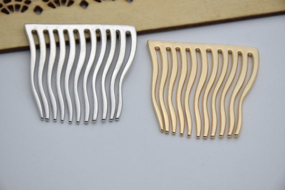 10 Metal Hair Comb blank Barrette wedding Bridal Hair Comb teeth Hair Pins Hair Clip Hair Fork Hair Picks hair Accessories 39x37mm11 Teeth Etsy
