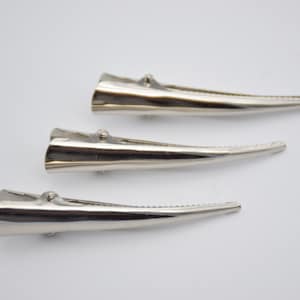 20 Dark Silver Metal Alligator Clips alligator Barrettes hair Clips 20-dark-silver-metal-alligator-clips-alligator-barrettes-hair-clips
