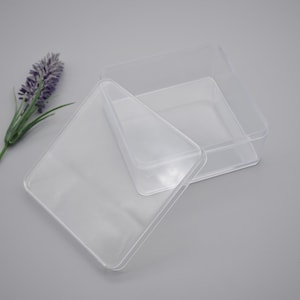 2PCS 95mmx95mmx40mm Square Clear Plastic Boxes,Boxes With Lid,Organizer Storage Boxes,Clear Display Cases,Transparent Container Boxes AB55