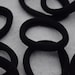 20 Black Color Elastic Hair Ties,nylon/polyester Rubber Hair Rope ...