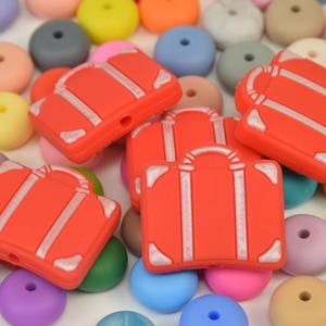 Perles focales en silicone pour boîte rétro, sac, perle pour stylo focus DIY, breloques cadeaux, accessoires bijoux, fournitures créatives, bracelet, porte-clés, cordon de serrage