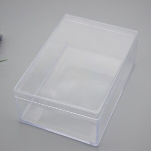 2PCS 130mmx90mmx50mm(height) Rectangle Clear Plastic Boxes,box With Lid ...