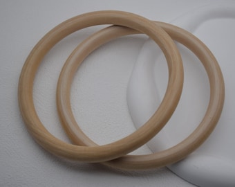 14CM Round Wood Rings,Natural Wooden Bangles,Unfinished Wood Circles,Wooden Bracelets,Macrame Ring,Raw Wooden Crafts,Jewelry Supplies