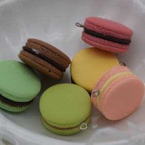10 Resin/Plastic Macaroon Cake Dessert Cabochons,Christmas Tree Ornament,Cream Cake Charms,Kawaii Decoden Cute Charms Pendants,28x24mm