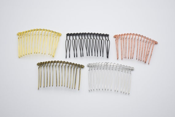 10 Metal Wire Hair Comb,hair Barrette,wedding Bridal Veil  display picture 1