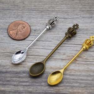 10 Löffel Charm Essen Charm Suppenlöffel Charm Essen Charm Foodie Charms Anhänger 60 mm * 11 mm