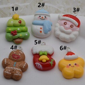 Christmas Serious Resin Charms,Flat Back Resin Cabochon Pendants,Jewelry Making Supply,Decoden Finding,DIY Jewelry Earring Necklace Bracelet