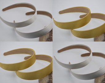 5 plastic headband,satin wrapped headband,satin hair band,25mm headband,blank headband,hair accessories