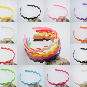 20 plastic headband,10mm wave blank headband,plastic hair bands,DIY head craft,headband with teeth,hair accessories