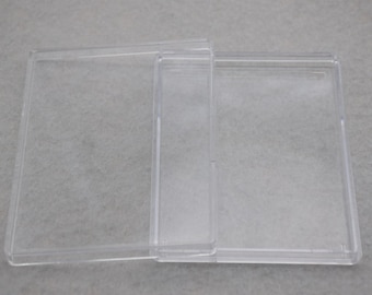 2PCS 93mmx70mmx11mm(height) Rectangle Clear Plastic Boxes,Box With Lid,Organizer Storage Clear Display Cases,Transparent Container Box AB107