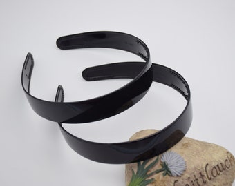10 black color plastic headband,20mm blank headband,plastic hair bands,DIY head craft,headband with teeth,hair accessories