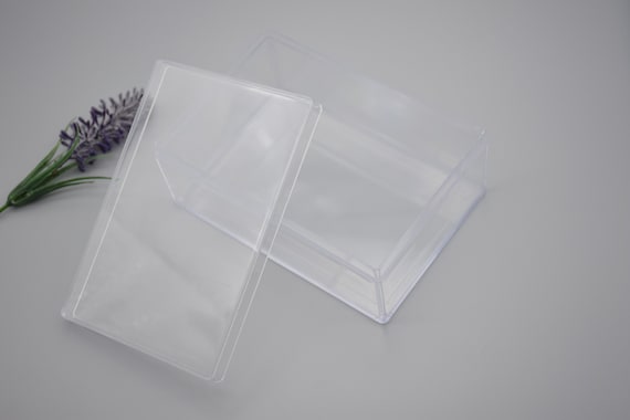 2PCS 130mmx90mmx50mm(height) Rectangle Clear Plastic Boxes,Box With Lid,Organizer Storage Clear Display Cases,Transparent Container Box AB57