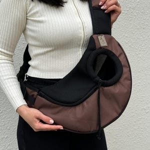 Cozy Sling Bag for Small Dogs - Cat Sling Bag,Chihuahua Purse,Pet Travel Carrier,Dog Accessories,Cat Gift