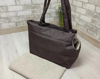 Insulated Waterproof Carrier Bag for Cats and Dogs, Pet Travel Tote, Dog Sling Carrier,Chihuahua Handbag, Puppy Travel Tote