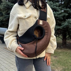小型犬用快適なスリングバッグ - 猫用スリングバッグ、チワワ用財布、ペット用旅行キャリア、犬用アクセサリー、猫用ギフト