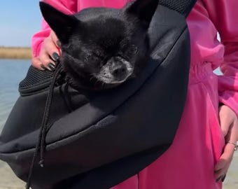 Bolso bandolera acogedor para perros pequeños: bolso bandolera para gatos, bolso para chihuahua, transportín de viaje para mascotas, accesorios para perros, regalo para gatos, bandolera para gatos, bolso de mano para perros, bolso para perros