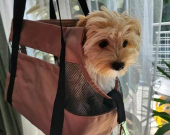 Light Summer Pet Carrier Bag – Dog Walking Tote, Cat Sling Carrier, Puppy Travel Bag, Dog Mom Gift, Gifts for Pets & Accessories