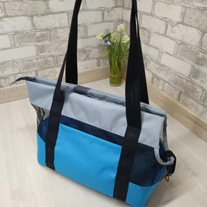 Summer Breathable Pet Carrier Bag – Stylish Dog Travel Tote with mesh inserts,New PuppyGift,Dog Walking Bag, Dog Car Seat, Cat Sling Carrier