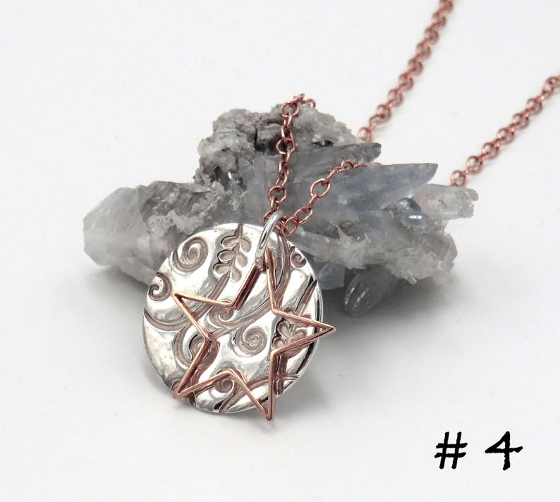 Double-layered silver pendant Star Talers choose from four designs! gold-plated sterling silver fine silver 999