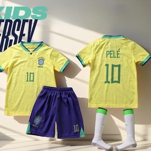 Maillot De Football Personnalisé - Nom & Numéro - Ensemble 2 Pièces Pour Hommes, Femmes, Enfants