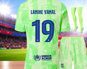 ラミーヌ・ヤマル選手直筆サイン入りバルセロナ25/26ユニフォーム
