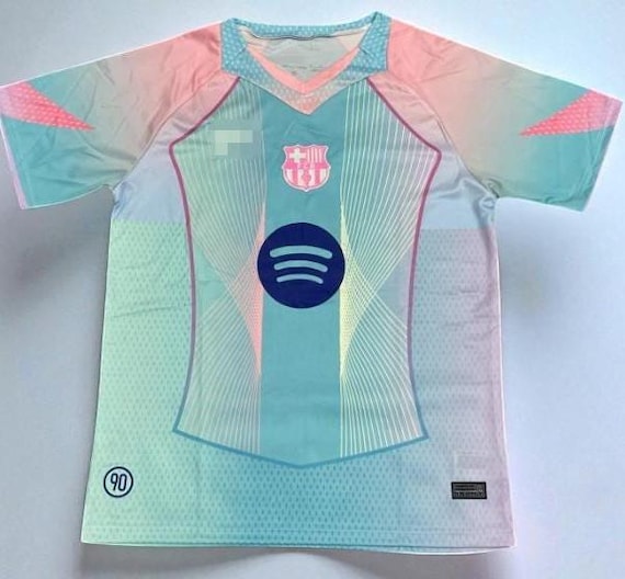 Barcelona Pink 2025 Football Soccer Jersey Set : Personalized