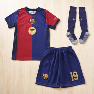 Barcelona Yamal #19 Jersey, 2024/2025 Barcelona Home Soccer, Kids Soccer Jersey, Futbol Jersey Boys jersey, 3 Piece Set for Fans gifts
