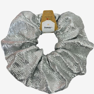 Oversized XXL Sequin Scrunchie | Jumbo Shiny Hair Tie for Women & Girls | Glittery Statement Hair Accessory