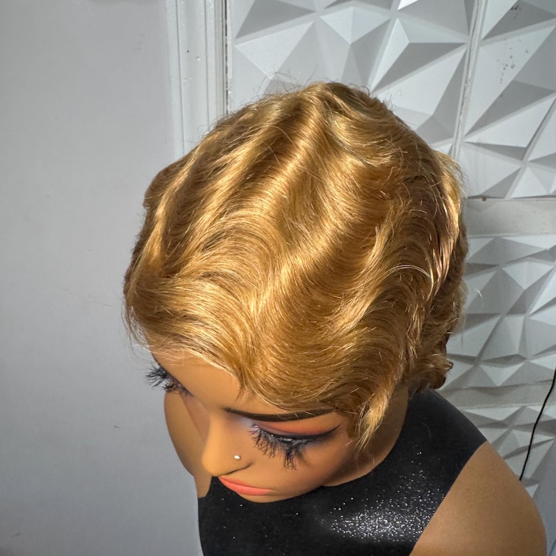 Burgundy Pixie Cut Wig - Etsy