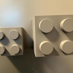 Magnetic storage box in a building block design | LEGO-inspired | 3D-printed pen holder & kitchen organizer | Refrigerator magnetic box Gray