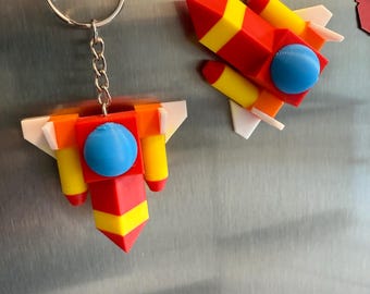 Gummi Ship Highwind from Kingdom Hearts | 3D-printed magnet or keychain