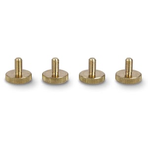 Può includere: Quattro piedini per treppiede in metallo color oro con viti filettate.