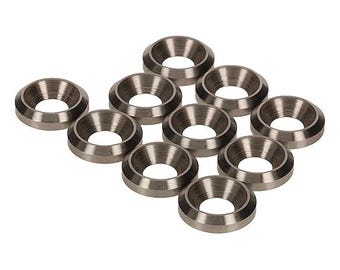 Stainless Countersunk Cup Washers, M6 16mm dia - CNC TURNED Solid Metal, 10pcs