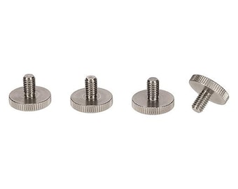 Tornillos moleteados de mariposa / Acero inoxidable / M6 x 10 mm / Cabeza de 20 mm / Juego de 4