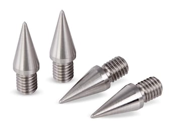 Puntas para altavoz / Acero inoxidable / Rosca M4 x 7 mm / Juego de 4