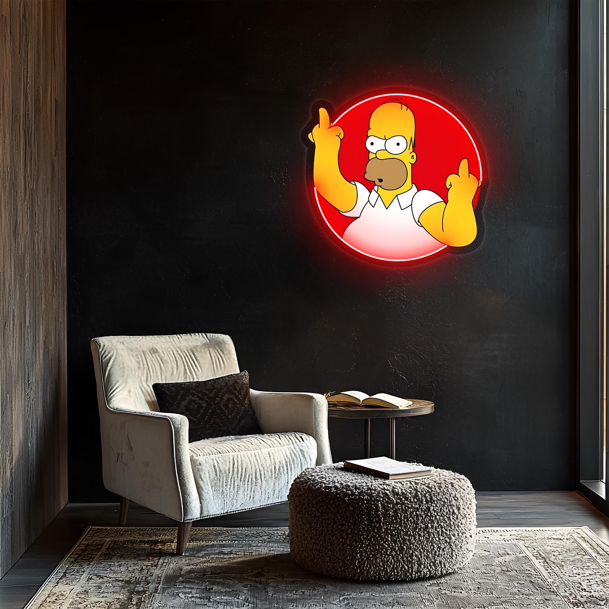 Simpsons neon sign - Etsy 日本