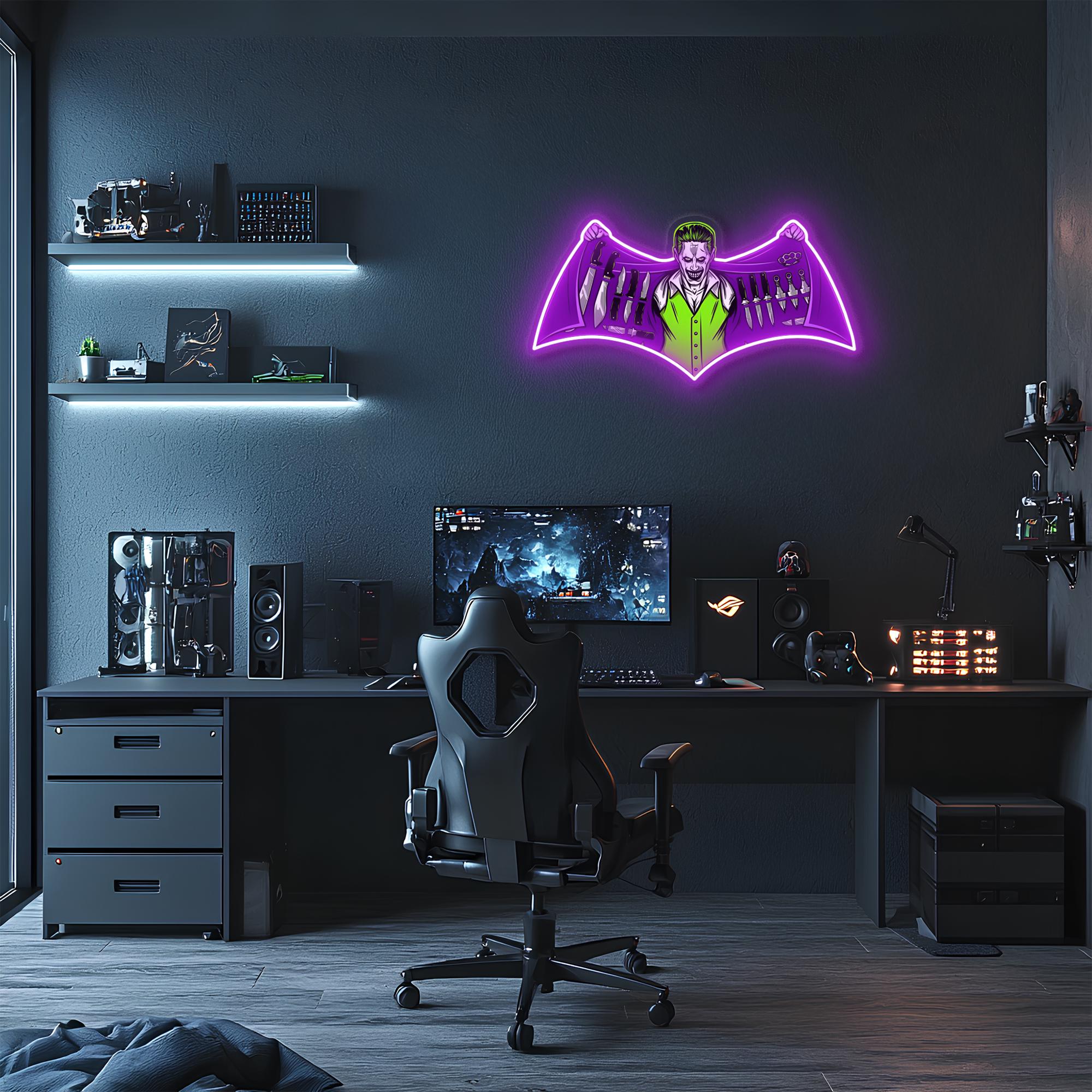 BATMAN: The Joker ARKHAM ASYLUM Light-Up Cell Block Villain Sculpture BATMAN: The Joker ARKHAM ASYLUM Light-Up Cell Block Villain Sculpture
