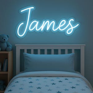 Personalized Kids Neon Wall Sign – LED Name Art, Custom Options